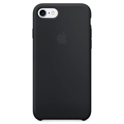 Apple Black Silicone Coque iPhone 8/7/SE 2020/SE 2022