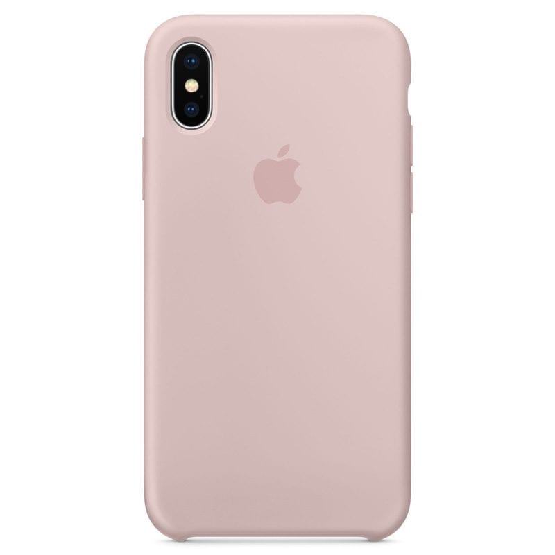 Apple Pink Sand Silicone Coque iPhone XS