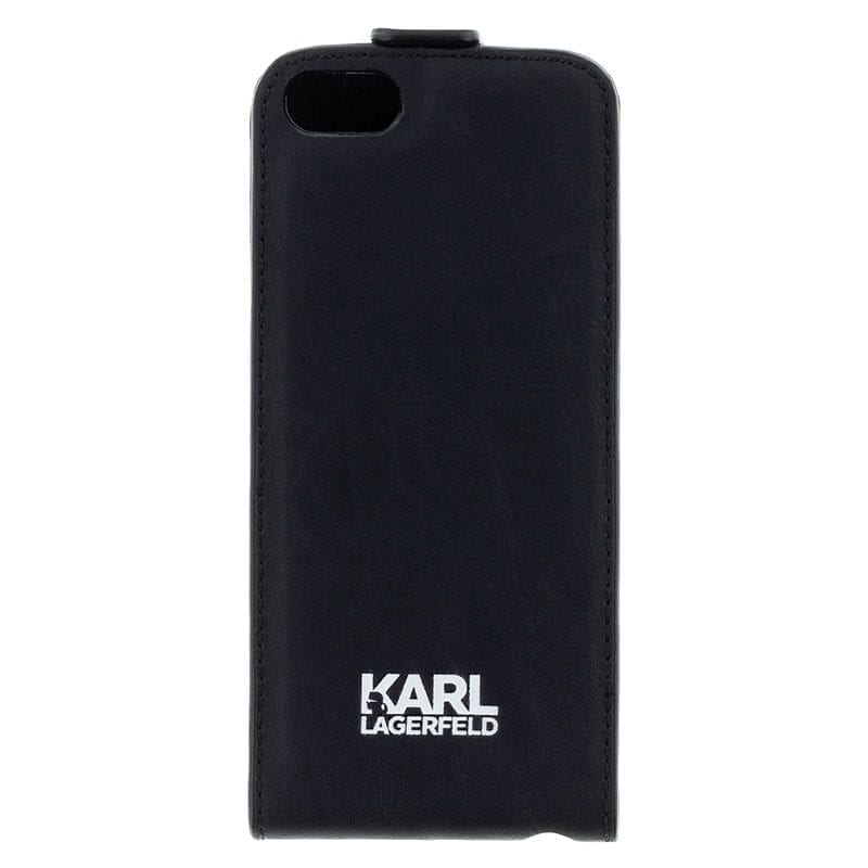 Karl Lagerfeld Graffiti Black Flip Coque iPhone SE/5S