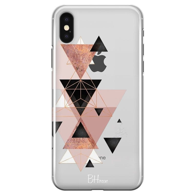 Geometric Pink Coque iPhone XS Max