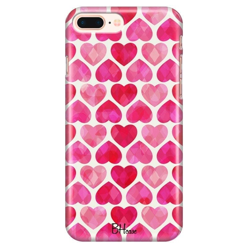 Hearts Pink Coque iPhone 7 Plus/8 Plus