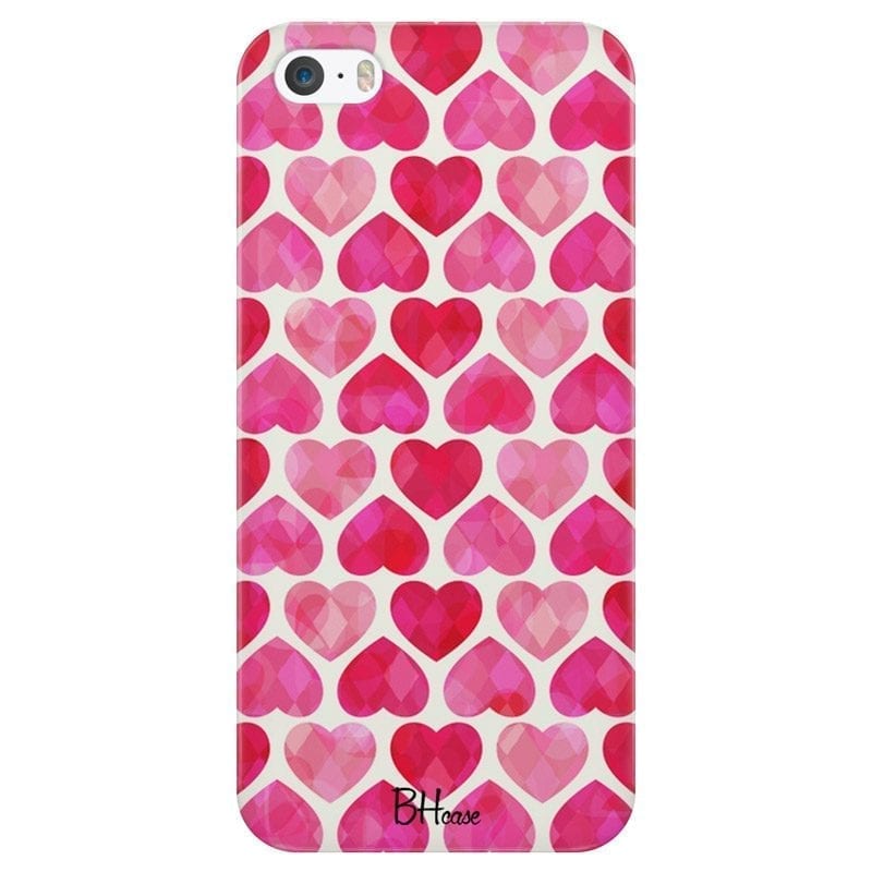 Hearts Pink Coque iPhone SE/5S