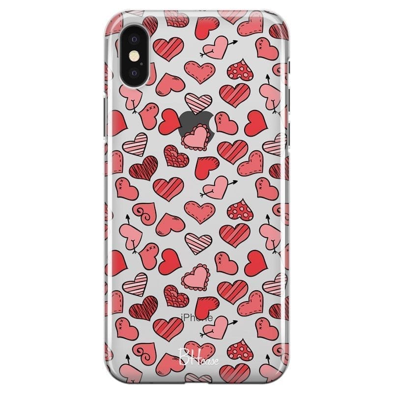 Hearts Red Coque iPhone XS Max