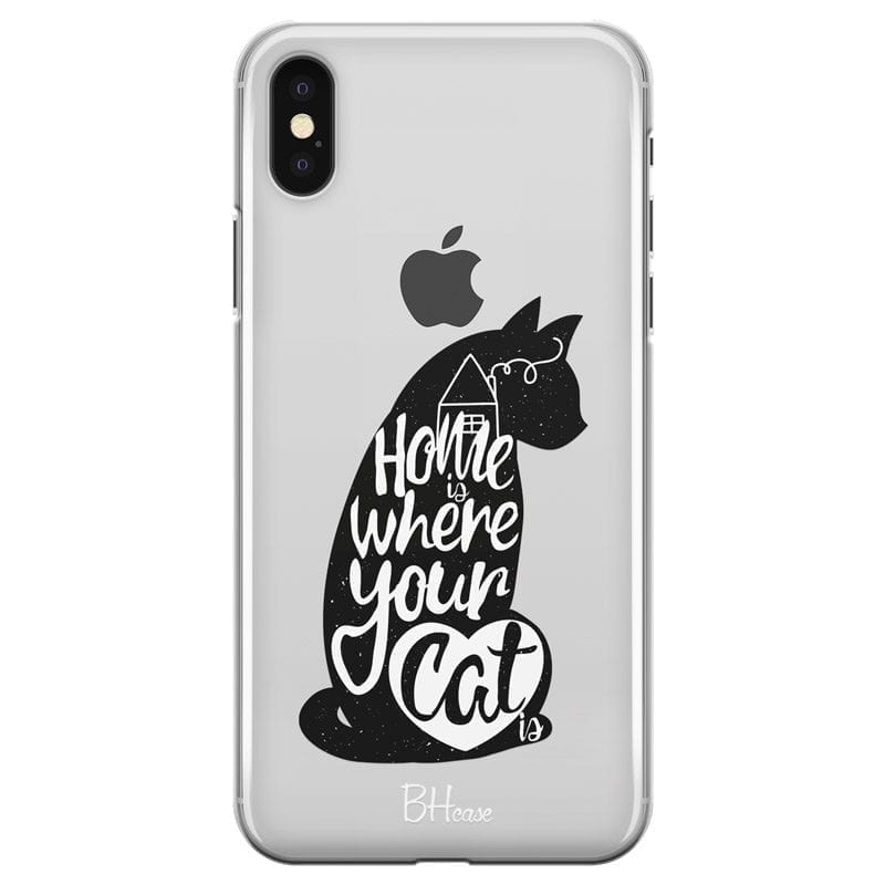 Home Is Where Your Cat Is Coque iPhone XS Max