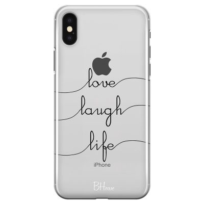 Love Laugh Life Coque iPhone XS Max