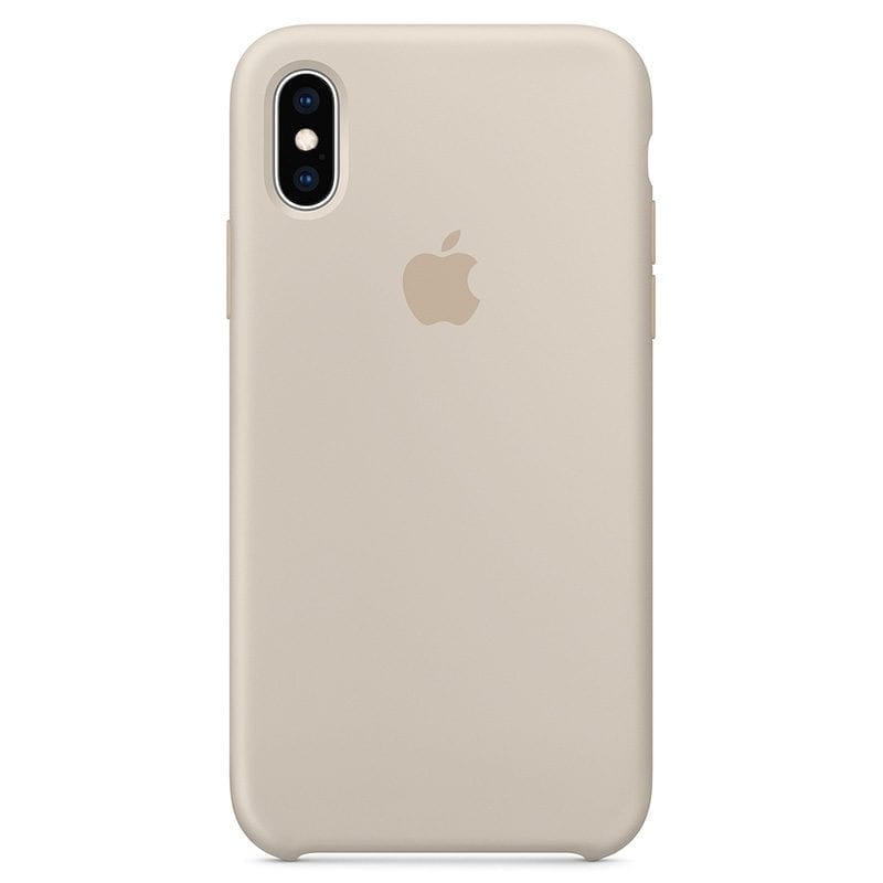 Apple Stone Silicone Coque iPhone XS