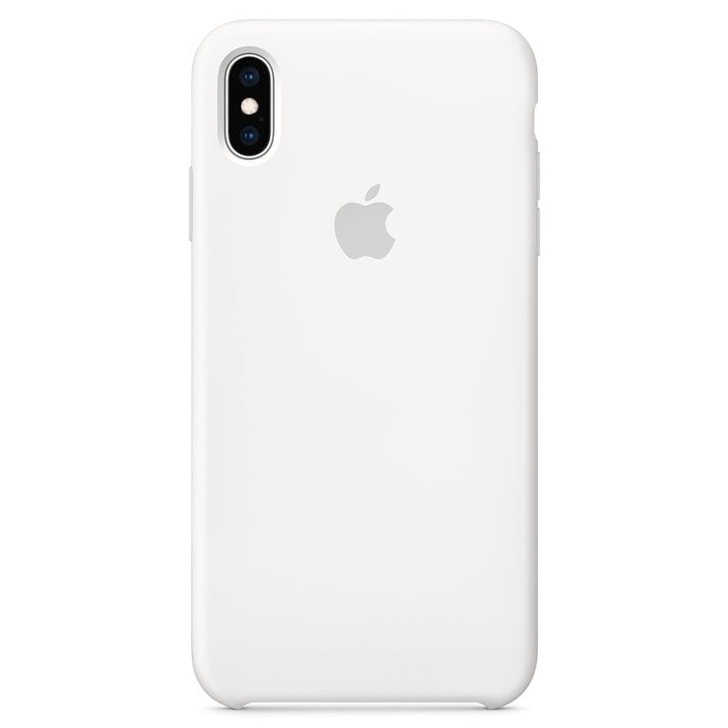 Apple White Silicone Coque iPhone XS Max