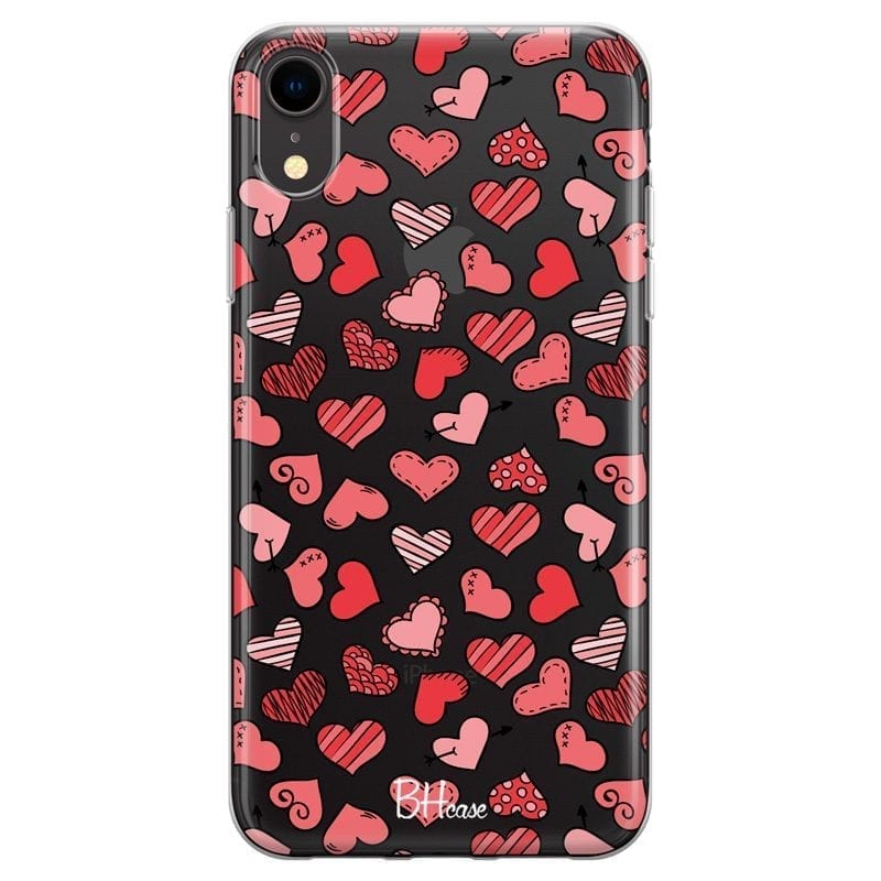 Hearts Pink Coque iPhone XR