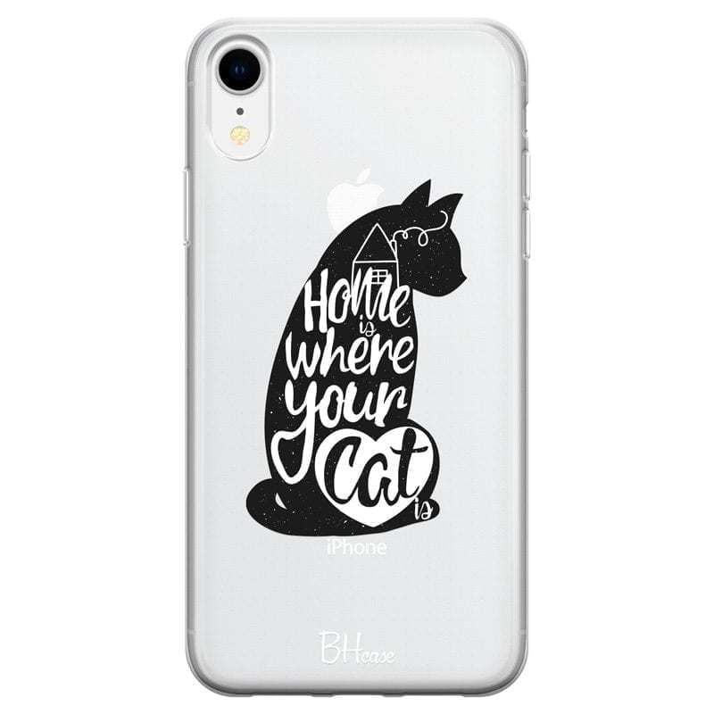 Home Is Where Your Cat Is Coque iPhone XR