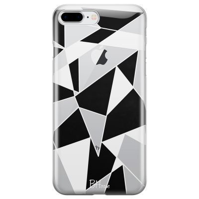 Black White Geometric Coque iPhone 7 Plus/8 Plus