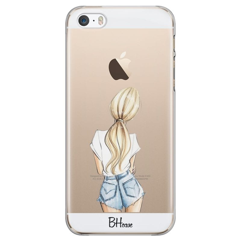 Blonde Back Girl Coque iPhone SE/5S