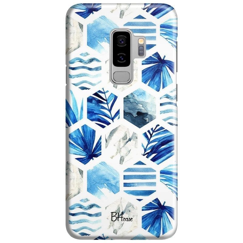 Blue Design Coque Samsung S9 Plus