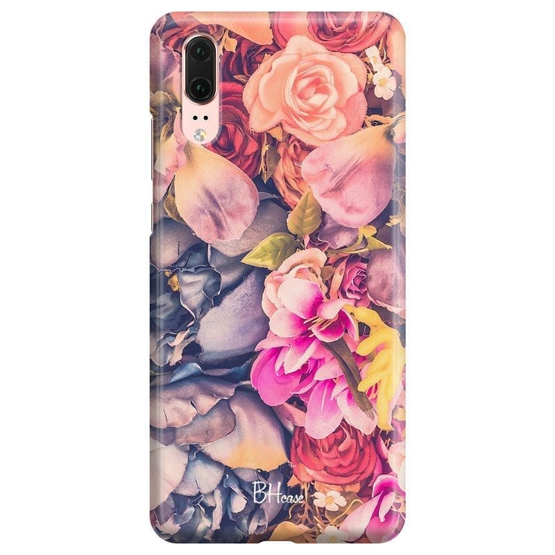 Colorful Flowers Coque Huawei P20