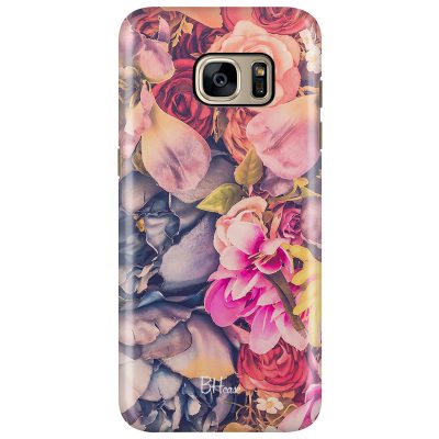 Colorful Flowers Coque Samsung S7 Edge