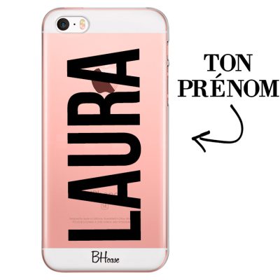 Coque avec grand prénom pour iPhone SE/5S