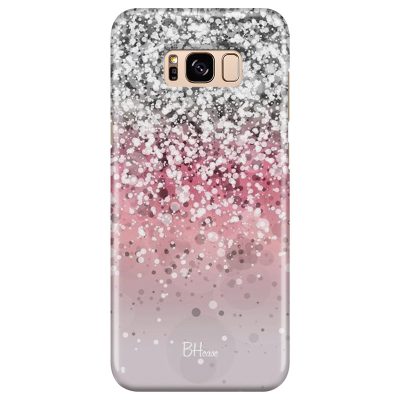 Glitter Pink Silver Coque Samsung S8 Plus