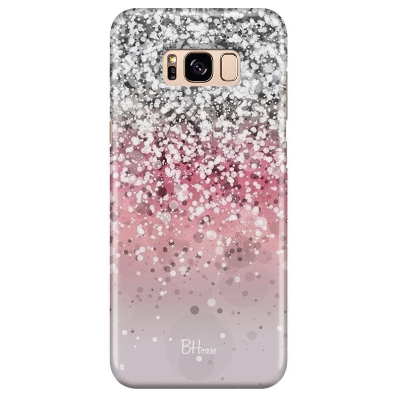 Glitter Pink Silver Coque Samsung S8 Plus