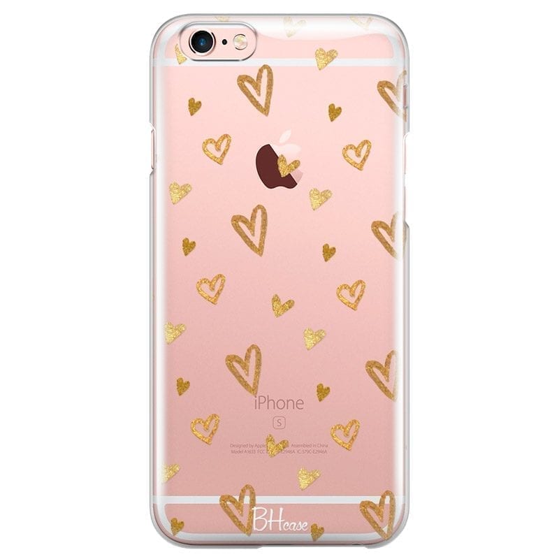 Golden Hearts Coque iPhone 6 Plus/6S Plus