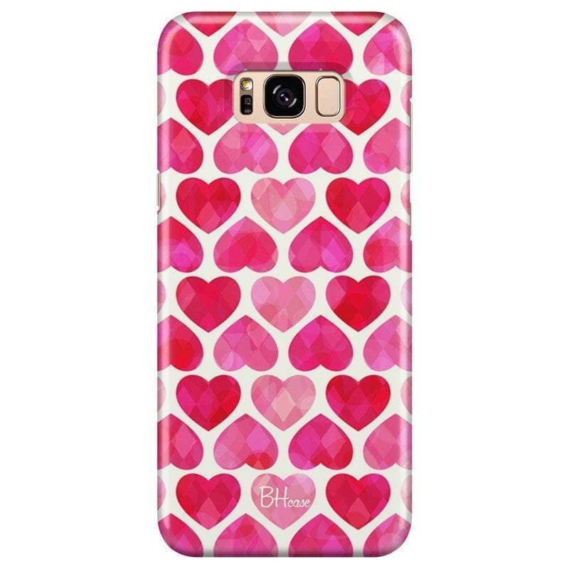 Hearts Pink Coque Samsung S8 Plus