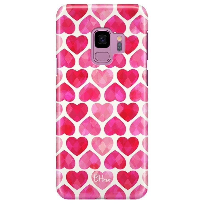 Hearts Pink Coque Samsung S9