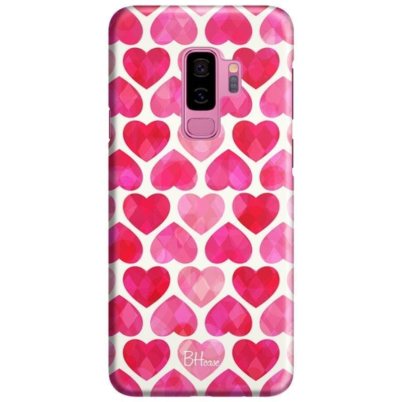 Hearts Pink Coque Samsung S9 Plus