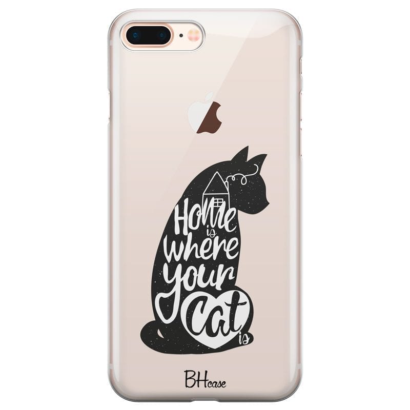 Home Is Where Your Cat Is Coque iPhone 7 Plus/8 Plus