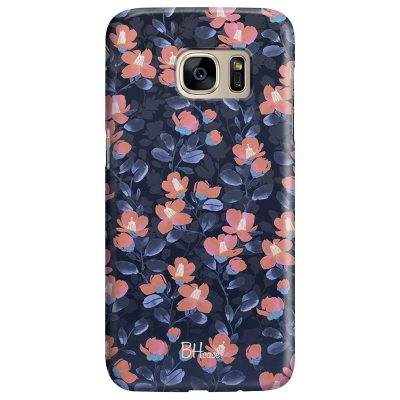 Midnight Floral Coque Samsung S7