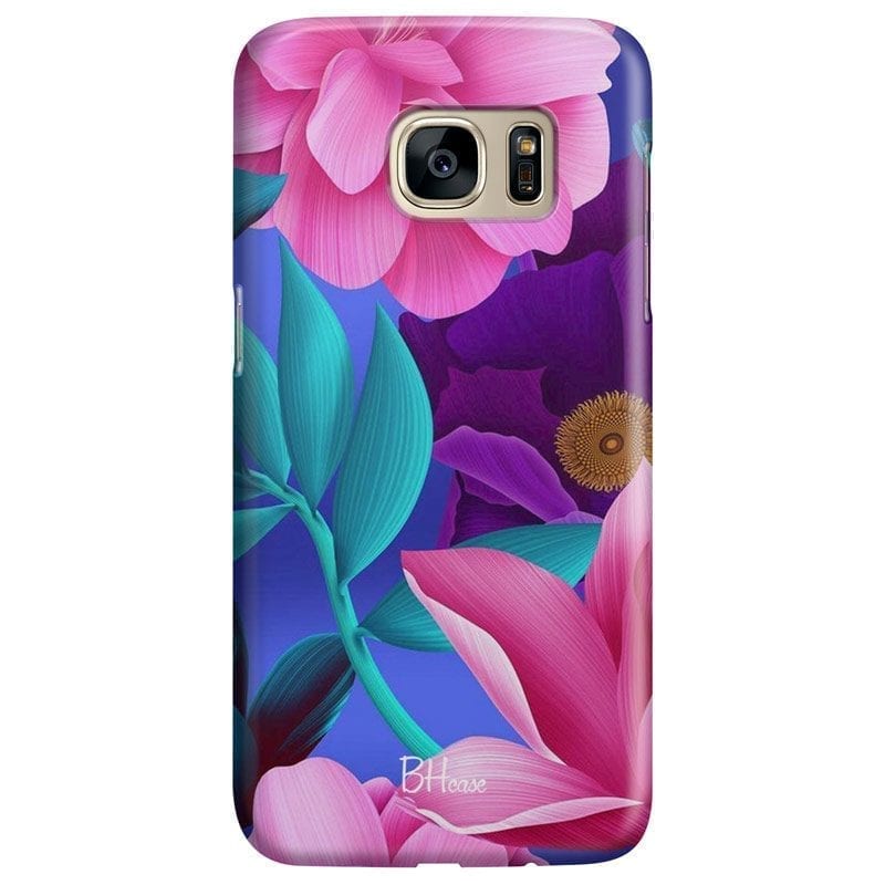 Pinky Floral Coque Samsung S7