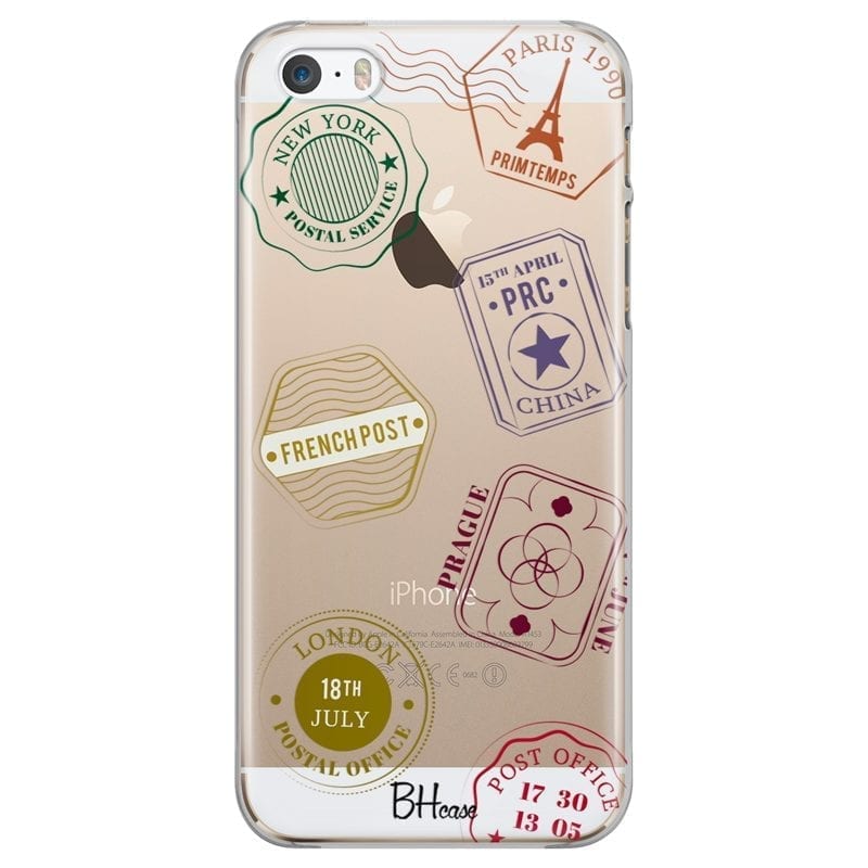 Travel Stamps Coque iPhone SE/5S