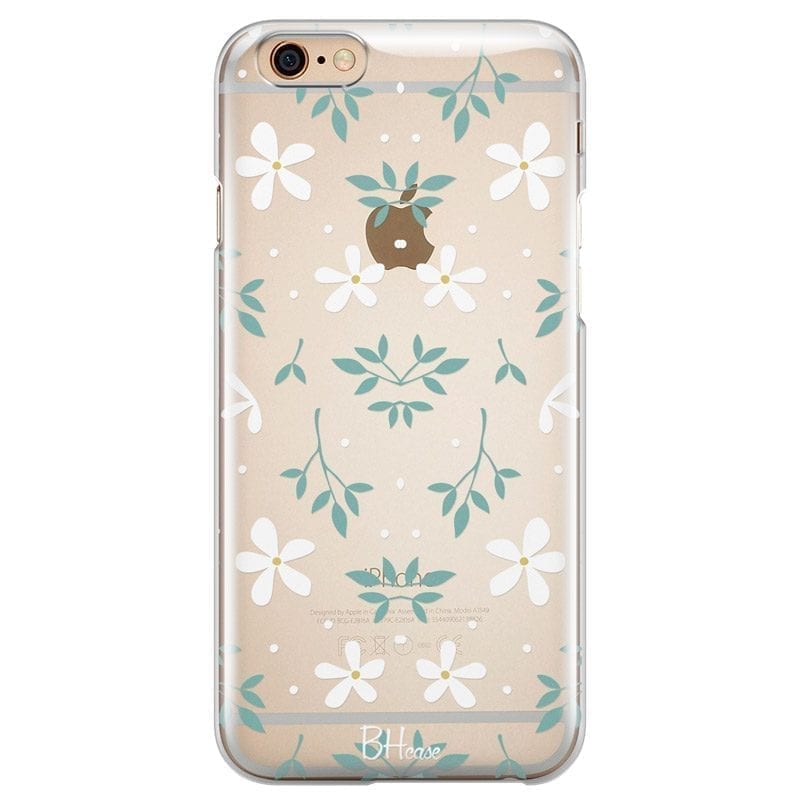 White Floral Coque iPhone 6/6S