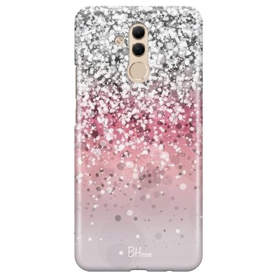 Glitter Pink Silver Coque Huawei Mate 20 Lite