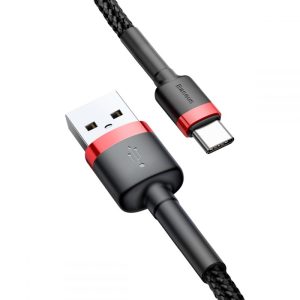 Baseus Cafule 2m Red and Black Type-C Cable