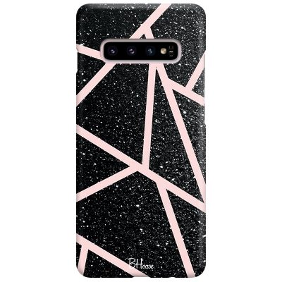 Black Glitter Pink Coque Samsung S10 Plus