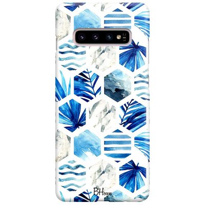 Blue Design Coque Samsung S10 Plus