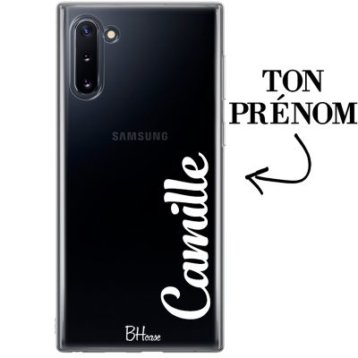 Coque avec vertical prénom pour Samsung Note 10
