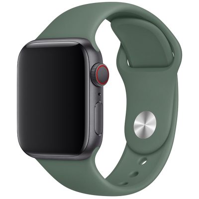 Silicone Bracelet Apple Watch 41/40/38mm Pine Green Large