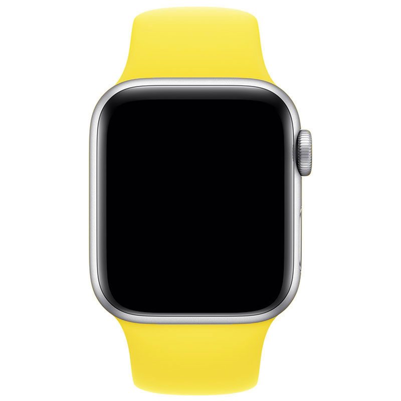 Silicone Bracelet Apple Watch 41/40/38mm Yellow Large