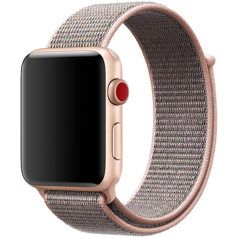 Nylon Bracelet Apple Watch 45/44/42mm Pink Sand
