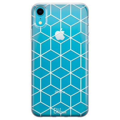Cubic Grid Coque iPhone XR
