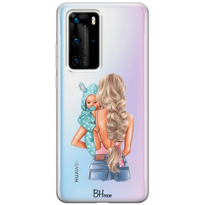 Mother Blonde With Boy Coque Huawei P40 Pro