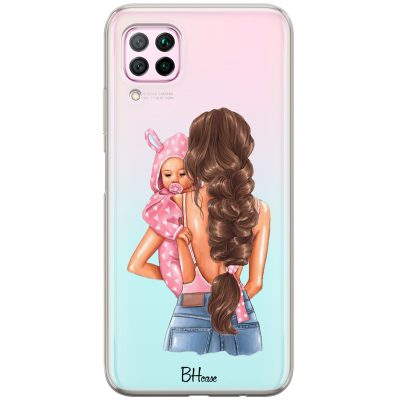 Mother Brunette With Girl Coque Huawei P40 Lite