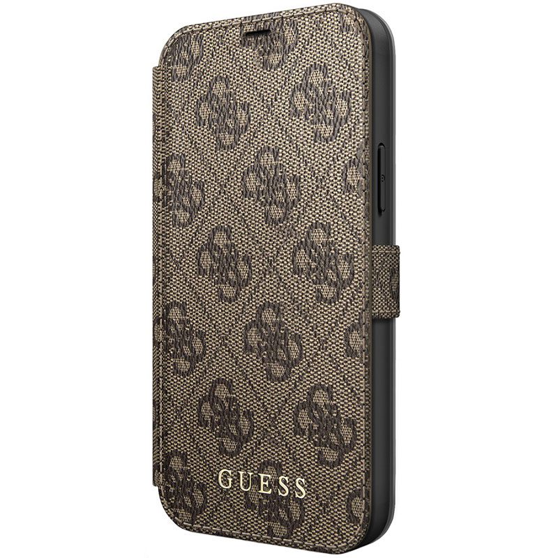 Guess 4G Book Brown Coque iPhone 12 Pro Max
