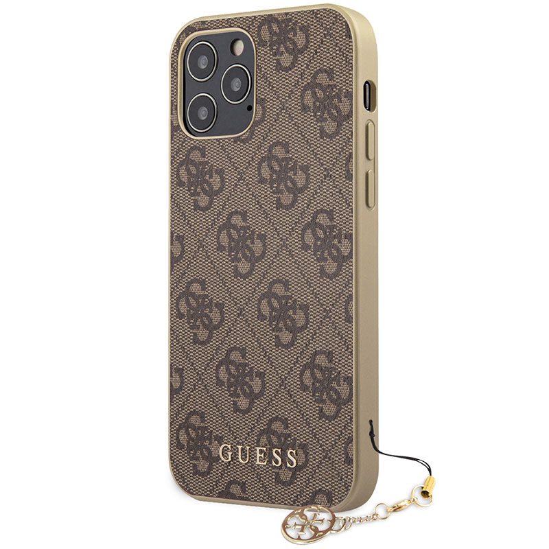 Guess 4G Charms Brown Coque iPhone 12 Pro Max