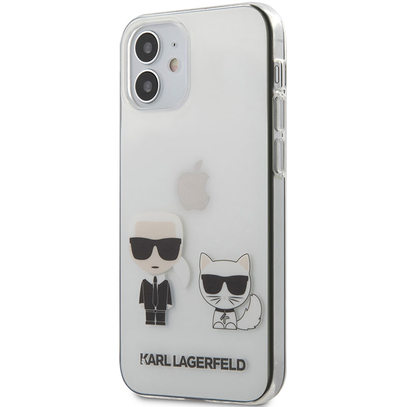 Karl Lagerfeld Karl and Choupette TPU Transparent Coque iPhone 12 Mini