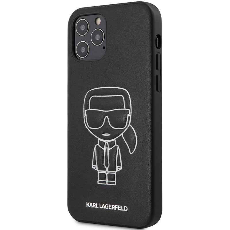 Karl Lagerfeld PU Embossed White Coque iPhone 12 Pro Max