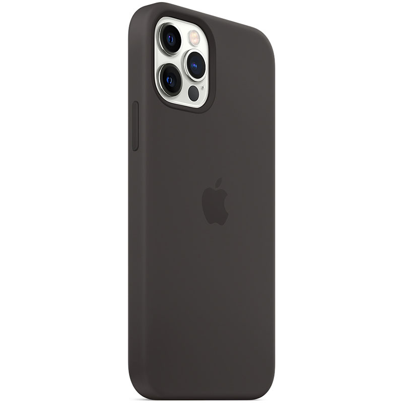 Apple Black Silicone MagSafe Coque iPhone 12/12 Pro