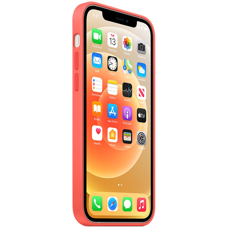 Apple Pink Citrus Silicone MagSafe Coque iPhone 12/12 Pro