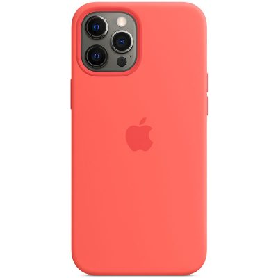 Apple Pink Citrus Silicone MagSafe Coque iPhone 12 Pro Max