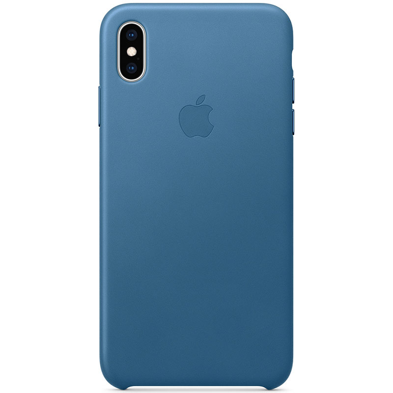 Apple Leather Cape Cod Blue Coque iPhone XS Max