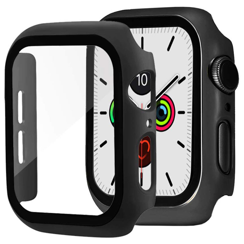 Protective Glass Coque for Apple Watch Black